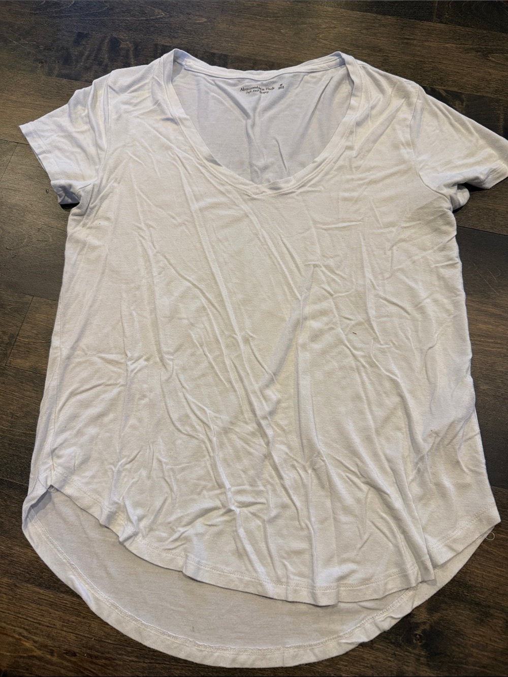 Abercrombie & Fitch Women's Scoop Neck Tee - White